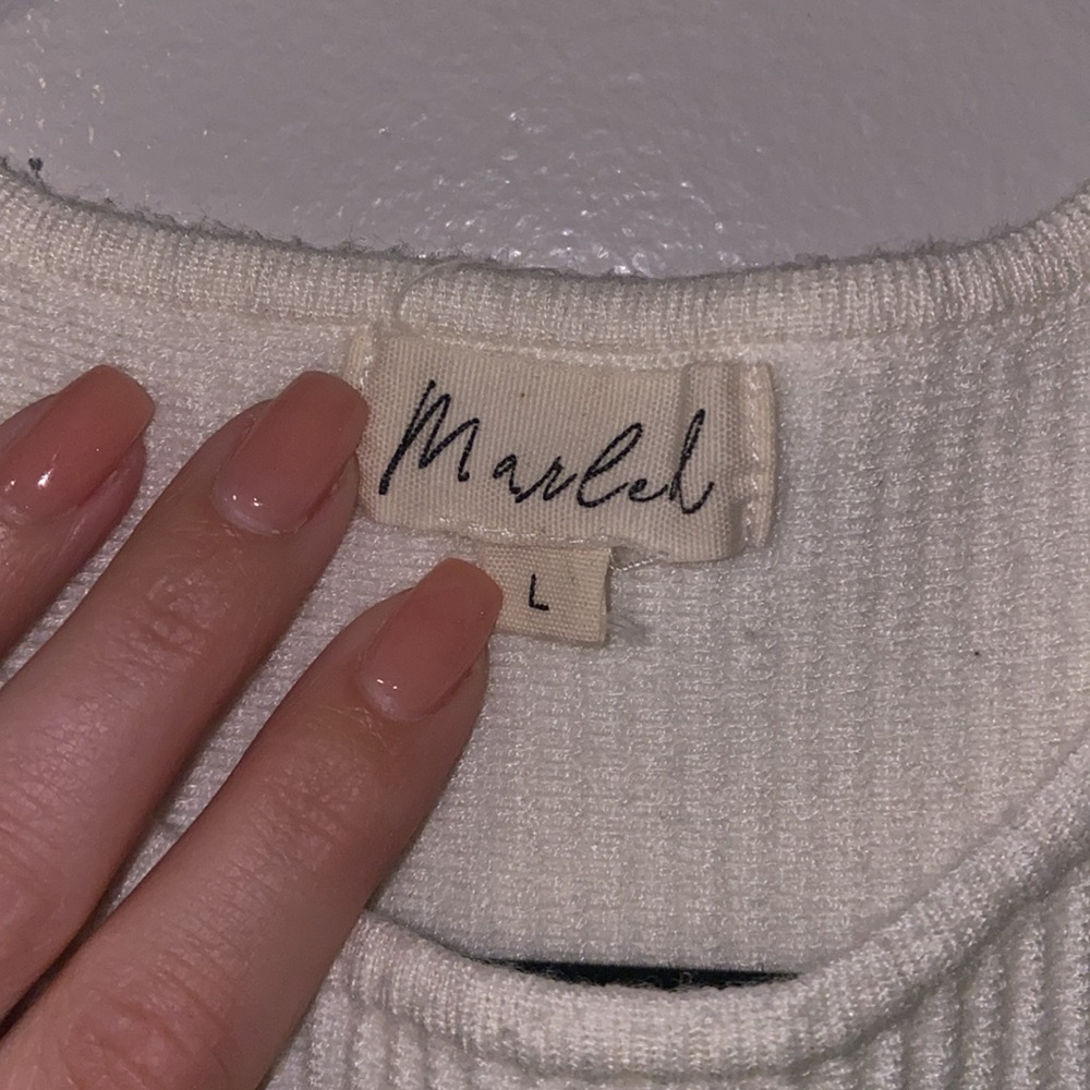 Marled Ribbed Tank Top - Picture 2 of 4